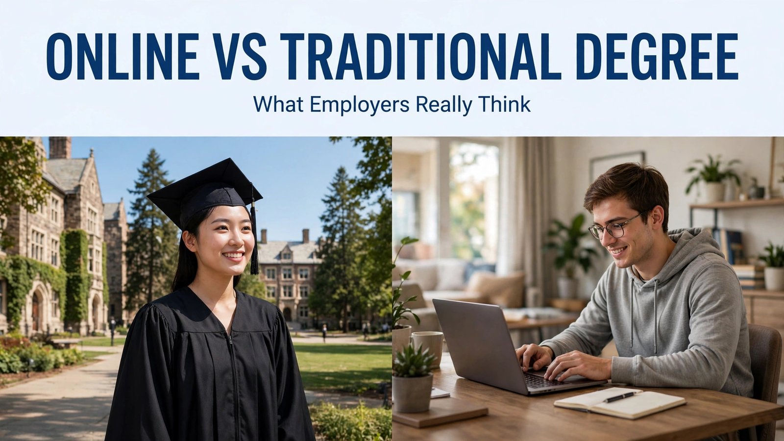 Online Degree vs Traditional Degree: What Employers Really Think - EduMinds